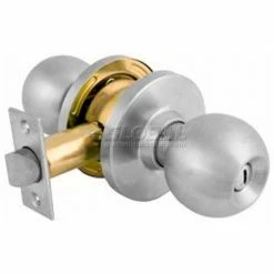 New 🎉 Master Lock® Commercial Cylindrical Lockset Ball Knob, Privacy, Brushed Chrome 🤩