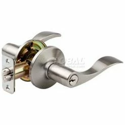New 🎁 Master Lock® Wave Lever, Keyed Entry, Satin Nickel 🥰