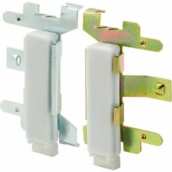 Flash Sale ❤️ Prime-Line Products Prime-Line N 6553 Closet Door Guide, Bottom Mount, 1 Left 1 Right, Snap-In 😉