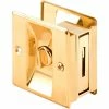 New 🔔 Prime-Line Products Prime-Line N 6771 Pocket Door Privacy Lock with Pull, Polished Brass 🔔