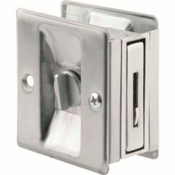 Best Pirce 🧨 Prime-Line Products Prime-Line N 7161 Pocket Door Privacy Lock with Pull, Satin Chrome 🧨