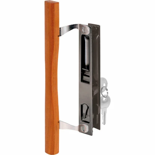 Cheap ๐ Prime-Line Products Prime-Line® Door Handle Set, Flush, w/Wood Pull and Key, Black Diecast, C 1032 ๐ 3 Cheap ๐ Prime-Line Products Prime-Line® Door Handle Set, Flush, w/Wood Pull and Key, Black Diecast, C 1032 ๐ - Image 3