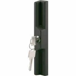 Outlet 🔥 Prime-Line Products Prime-Line® Sliding Door Outside Pull, w/Key, Black Diecast, C 1041 ⌛ -Doors & Windows Sales PL6 C1041