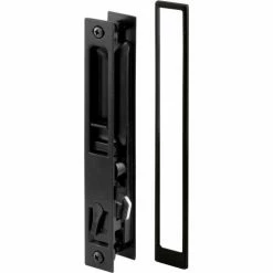 Best Pirce ✨ Prime-Line Products Prime-Line® Sliding Door Handle Set, Black Diecast, No Pull, Croft, C 1101 👏 -Doors & Windows Sales PL6 C1101