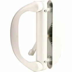 Cheap 😀 Prime-Line Products Prime-Line® Sliding Door Handle Set, With Latch, White, C 1275 🌟 -Doors & Windows Sales PL6 C1275