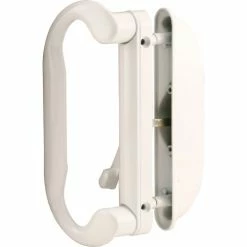 Best Sale 🧨 Prime-Line Products Prime-Line® Sliding Door Handle Set, With Latch, White, C 1277 😍 -Doors & Windows Sales PL6 C1277