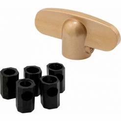 Buy 🤩 Prime-Line Products Prime Line H 3896 Tee Crank Handle, Universal, W/Adapter, Champagne 🔔 -Doors & Windows Sales PL6 H 3896