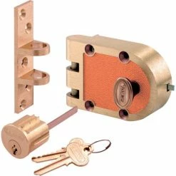 Outlet 🧨 Prime-Line Products Primeline Products SE 15326 Bronze Deadlock, Brass,Single Cylinder, Flat Strike, Box 🤩