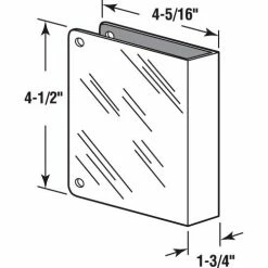 Promo 😍 Prime-Line Products Door Edge Guard, Blank, 4-5/16"Lx4-1/2"H, 1-3/4" Thick Door, Stainless Steel ❤️ -Doors & Windows Sales PL6 U9492