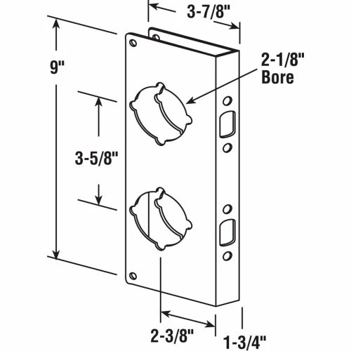 Brand new π₯° Prime-Line Products Combo Lock/Door Guard, 3-7/8"Lx9"H, 1-3/4" Thick Door, 2-3/8" Backset, Brass, Antique Finish π 3 Brand new π₯° Prime-Line Products Combo Lock/Door Guard, 3-7/8"Lx9"H, 1-3/4" Thick Door, 2-3/8" Backset, Brass, Antique Finish π - Image 3