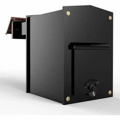 Best Sale 💯 QualArc Collection Mailbox W/Chute LIB-AC-LM6-810 Rear Access Wall Mount 11-1/2x14x16-1/2 Copper 🧨 -Doors & Windows Sales Rear Access View 1