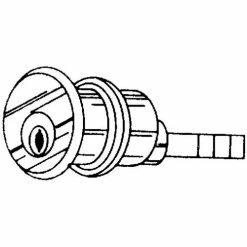 Outlet 🌟 S. Parker Hardware Solid Bronze Rim Cylinder - Dull Chrome Keyed Different - Pkg Qty 10 🔔