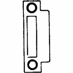 Discount 👏 S. Parker Hardware Template Strike Large Opening - Brass Plated - Pkg Qty 50 😀