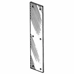 Cheap 💯 S. Parker Hardware Push Plate - Stainless Steel 4" X 16" - Pkg Qty 10 👍