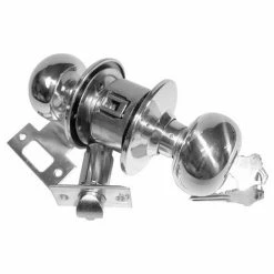 Hot Sale 🔥 S. Parker Hardware Plymouth Style Locksets - Passage Knob Stainless Steel - Pkg Qty 4 🔥