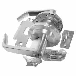 Brand new 👏 S. Parker Hardware Leverset W/ 2 Step Rose Entry Lock - Polished Chrome Keyed Different - Pkg Qty 2 💯