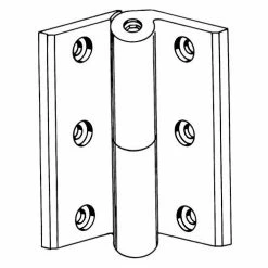 Coupon 👍 S. Parker Hardware Ul Template Spring Hinge 4-1/2" Dull Chrome - Pkg Qty 6 🌟