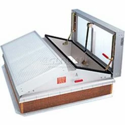 Discount 🌟 Bilco® Daylighting Smoke Vent LV-6096B, Double Leaf, Translucent Aluminum, 96"L X 60"W 🎉