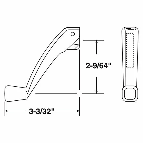 Best Pirce π Prime-Line Products Prime Line TH 22253 Folding Crank Handle, Low Profile, White 𧨠2 Best Pirce π Prime-Line Products Prime Line TH 22253 Folding Crank Handle, Low Profile, White 𧨠- Image 2