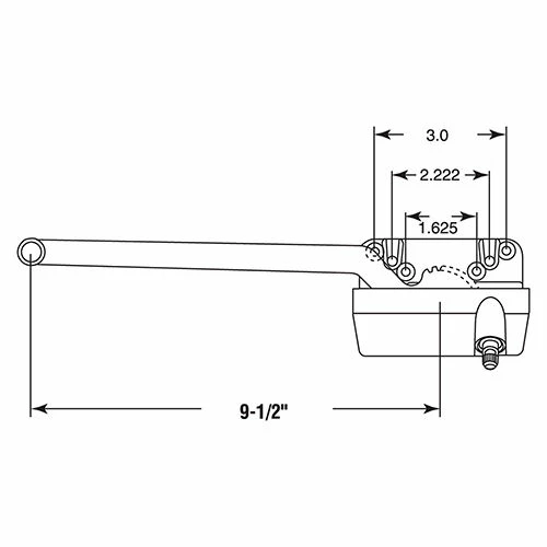 Best Sale π― Prime-Line Products Prime-Line TH 23021 Single Arm Operator, 9-1/2", W/Crank, SILL MOUNT, L.H., COPPERTONE π₯ 2 Best Sale π― Prime-Line Products Prime-Line TH 23021 Single Arm Operator, 9-1/2", W/Crank, SILL MOUNT, L.H., COPPERTONE π₯ - Image 2