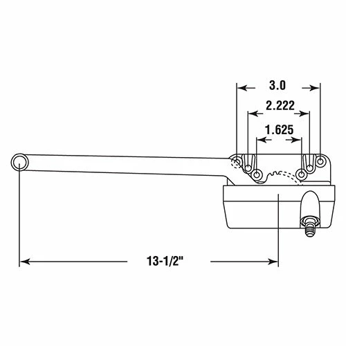 Top 10 βοΈ Prime-Line Products Prime-Line TH 23028 Single Arm Operator, 13-1/2", W/Crank, Surface Mount, L.H., White π 2 Top 10 βοΈ Prime-Line Products Prime-Line TH 23028 Single Arm Operator, 13-1/2", W/Crank, Surface Mount, L.H., White π - Image 2