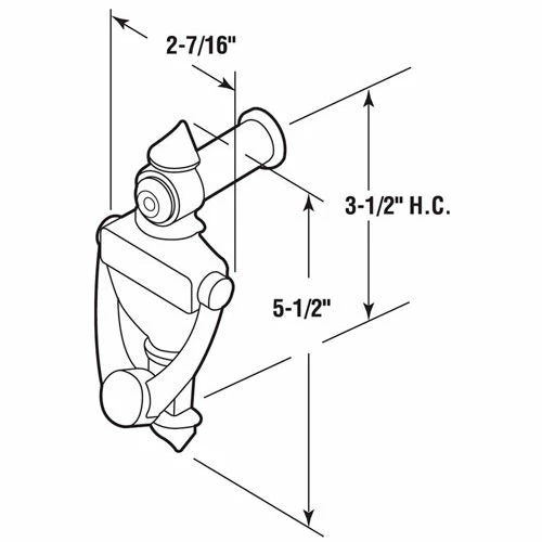 Discount ๐งจ Prime-Line Products Prime-Line® Door Knocker And Viewer, 180 Degree, Satin Nickel, U 10327 ๐งจ 2 Discount ๐งจ Prime-Line Products Prime-Line® Door Knocker And Viewer, 180 Degree, Satin Nickel, U 10327 ๐งจ - Image 2