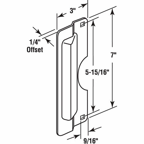 Hot Sale ๐ Prime-Line Products Prime-Line® Latch Shield, U 9500, 7"H, Gray ๐ 2 Hot Sale ๐ Prime-Line Products Prime-Line® Latch Shield, U 9500, 7"H, Gray ๐ - Image 2