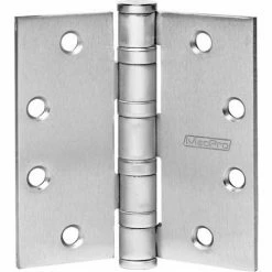 Coupon 🔔 McKinney MacPro Hinges, MPB99 4 1/2 x 4 1/2 NRP US32D, 6"L x 6"W x 2"H, 8-1/2" Dia - Pkg Qty 3 ✨