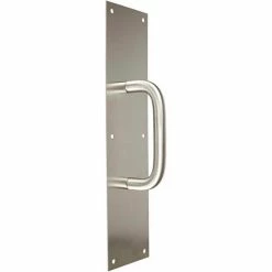 Wholesale 👍 Rockwood Pull Plate, 4"L x 16"H x 3/4, Satin Stainless Steel, 6" CTC 😍