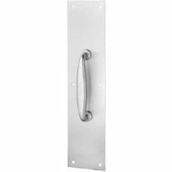 Top 10 🔔 Rockwood Pull Plate, 3-1/2"L x 15"H, Satin Stainless Steel, 5-1/2" CTC ⭐