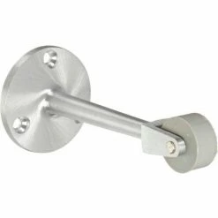 Coupon 😉 Rockwood Straight Roller Stop, Satin Chrome - Pkg Qty 3 🔔