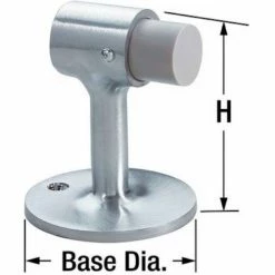 Hot Sale 🔔 Rockwood Dome Door Stop, 2" Dia, Black - Pkg Qty 3 🌟