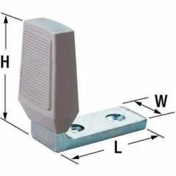 Coupon 🧨 Rockwood Angle Door Stop Hinge Pin Stop, 1-7/8"Dia, Satin Chrome - Pkg Qty 10 😀