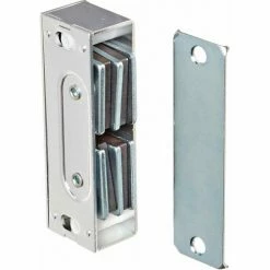 Brand new 👏 Rockwood Extra Heavy Duty Magnetic Latch, 3"L x 1"W x 1"H, 3-1/6" Dia, Satin Chrome - Pkg Qty 3 🧨