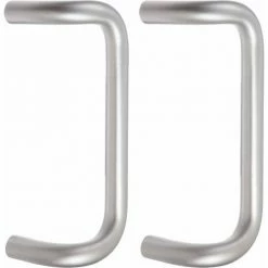 Cheapest 😀 Rockwood Offset Door Pull 11"L, Metal, Satin Stainless Steel 😉